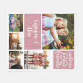 Schwestern machen perfekte Freunde Foto Collage Fleecedecke (Vorderseite (Horizontal))