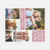 Schwestern machen perfekte Freunde Foto Collage Fleecedecke (Vorderseite (Horizontal))
