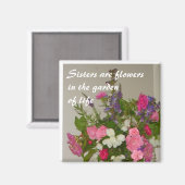 Schwestern Magnet (Vorderseite/Rückseite)