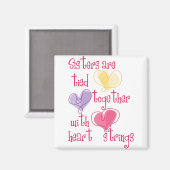 Schwestern Magnet (Vorderseite/Rückseite)