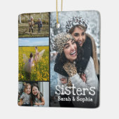 Schwestern Modernes Personalisiert 8 Fotomaterial  Keramikornament (Links)