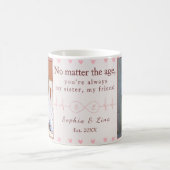 Schwestern-Personalisierte Fototasse – Personalisi Kaffeetasse (Mittel)