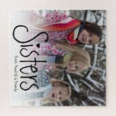 Schwestern | PERSONALISIERTES FOTO Puzzle (Horizontal)