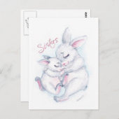 Schwestern Postkarte (Vorne/Hinten)