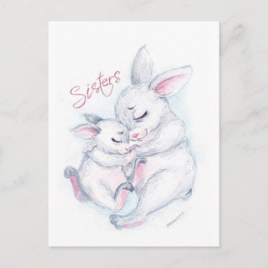 Schwestern Postkarte (Vorderseite)