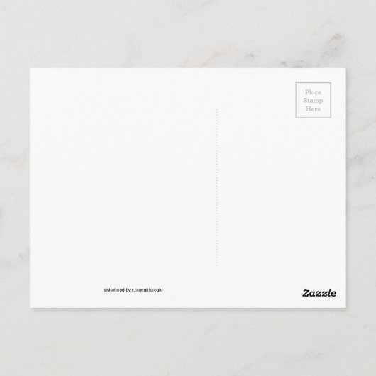 Schwestern Postkarte (Rückseite)