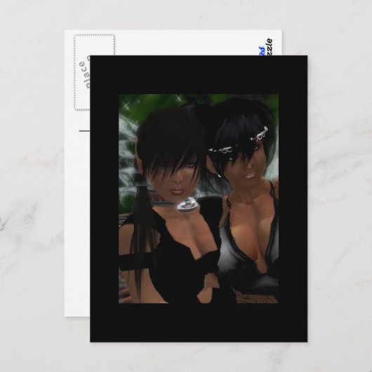 Schwestern Postkarte (Vorne/Hinten)