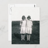 Schwestern Postkarte (Vorne/Hinten)