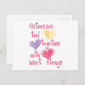 Schwestern Postkarte (Vorne/Hinten)