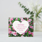 Schwestern! Postkarte (Stehend Vorderseite)