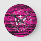 Schwestern Runde Wanduhr (Vorderseite)