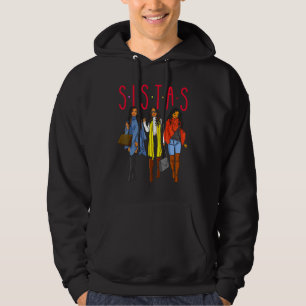 Schwestern Schwarze Mädchen Magie Spaß Melanin Fra Hoodie