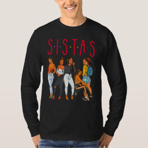 Schwestern Schwarze Mädchen Magie Spaß Melanin Fra T-Shirt