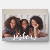 Schwestern | Script Overlay-Foto Fotoplatte (Vorderseite)