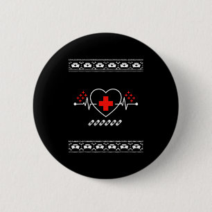 Schwestern-Shirt Herzschlag Herz Kreuz Verband Button