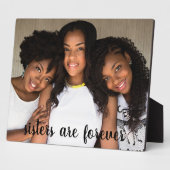 Schwestern sind für immer Foto Fotoplatte (Seite)