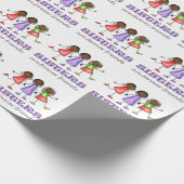 Schwestern sind für immer Freunde Geschenkpapier (Ecke)