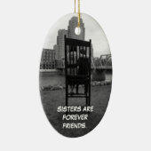 Schwestern sind für immer Freunde Keramikornament (Rechts)