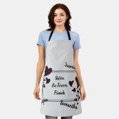 Schwestern sind für immer Freunde Rote Herzen Gesc Schürze (Getragen)