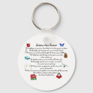 Schwestern sind für immer Gedicht Schlüsselanhänger