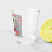 Schwestern sind für immer künstlerische Rose Paste Schnapsglas (Rechts)