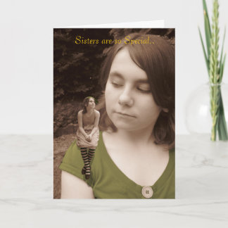 Schwestern sind so besonders. karte