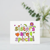 Schwestern sind Sonderaktionen Postkarte (Stehend Vorderseite)