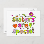 Schwestern sind Sonderaktionen Postkarte (Vorne/Hinten)
