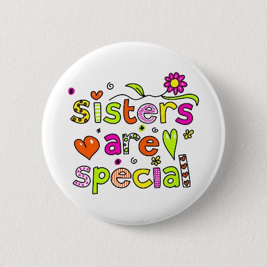Schwestern sind speziell button (Vorderseite)