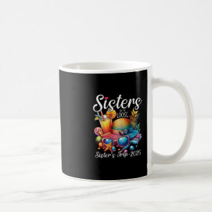 Schwestern-Trip 2025-Shirts Süße Schwester ist auf Kaffeetasse