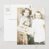 Schwestern und Spitze Postkarte (Vorne/Hinten)