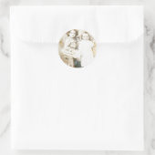 Schwestern und Spitzen Runder Aufkleber (Tasche)