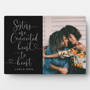 Schwestern verbinden Herz und Herz   Sister Foto P Fotoplatte