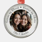 Schwestern von Blutbädern nach Wahl Foto Geschenk Ornament Aus Metall (Vorne)