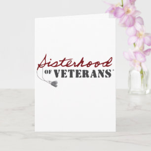 Schwestern von Veteranen Militär Stolz Design Karte