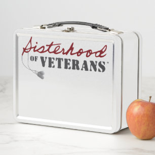 Schwestern von Veteranen Militär Stolz Design Metall Brotdose