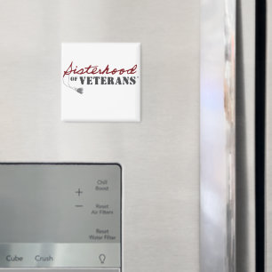 Schwestern von Veterans Military Pride Design Magnet