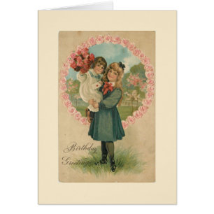 Schwestern zum Geburtstag Vintag Inspiriert 1910er