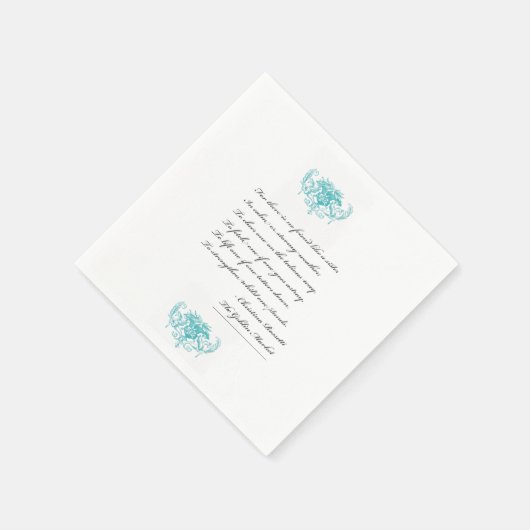 Schwesterncocktail Serviette (Ecke)