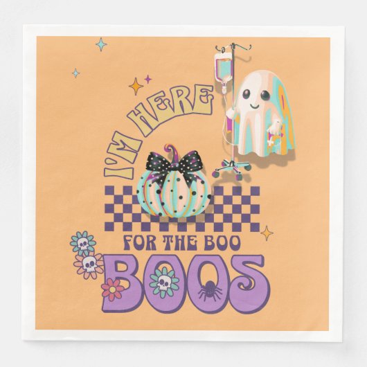 Schwesterngeister witziger Kürbiskuchen Standard Serviette (Vorderseite)