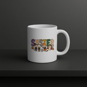 Schwesterngruppe Buchstabenblock Kaffeetasse