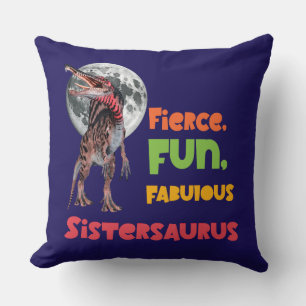 Schwesternsaurus Matching Schwestern Dino Squad De Kissen