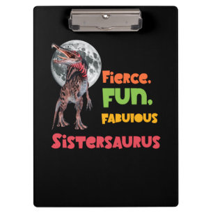 Schwesternsaurus Matching Schwestern Dino Squad De Klemmbrett