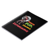 Schwesternsaurus Matching Schwestern Dino Squad De Notizblock (Linke Seite)