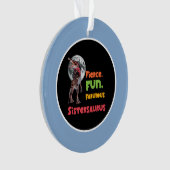 Schwesternsaurus Matching Schwestern Dino Squad De Ornament (Vorderseite)
