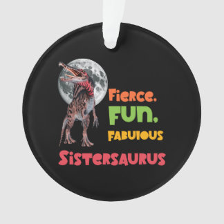 Schwesternsaurus Matching Schwestern Dino Squad De Ornament