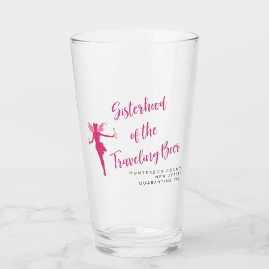 Schwesternschaft des reisenden Biers - Hunterdon, Glas (Vorderseite)