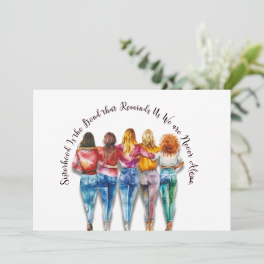 Schwesternschaft Einladung (Stehend Vorderseite)