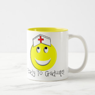 Schwesternschülerin-großer Gelb-Absolvent! " Zweifarbige Tasse