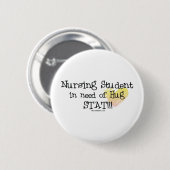 Schwesternschülerin mangels Umarmungs-Notfall! Button (Vorne & Hinten)
